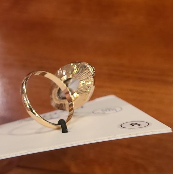 Natasha Blue Stone Ring Size 8 - Picture 3 of 5